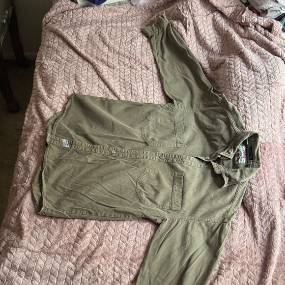 Milano Bay Other - Men's Casual Button Down Shirt - Khaki